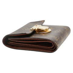 ルイ ヴィトン モノグラム ポルトフォイユコアラ 二つ折り財布 M58013 ブラウン PVC レザー レディース LOUIS VUITTON 【中古】
