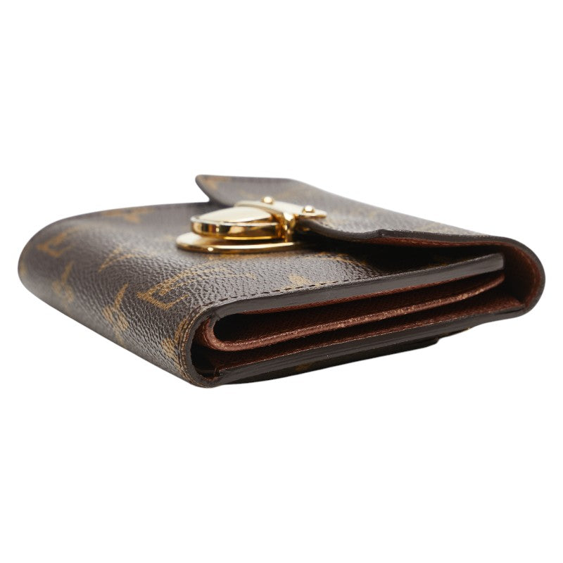 ルイ ヴィトン モノグラム ポルトフォイユコアラ 二つ折り財布 M58013 ブラウン PVC レザー レディース LOUIS VUITTON 【中古】