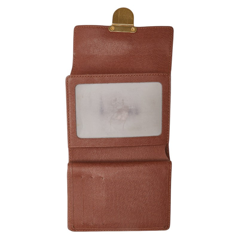 ルイ ヴィトン モノグラム ポルトフォイユコアラ 二つ折り財布 M58013 ブラウン PVC レザー レディース LOUIS VUITTON 【中古】