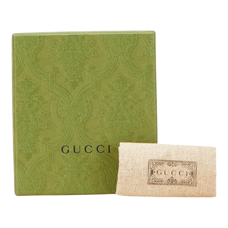 グッチ ジャンボGG 二つ折り財布 699308 ブラウン キャンバス レザー レディース GUCCI 【中古】