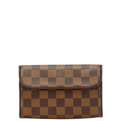ルイ ヴィトン ダミエ ポシェット フロランティーヌ ポーチ N51856 ブラウン PVC レザー レディース LOUIS VUITTON 【中古】