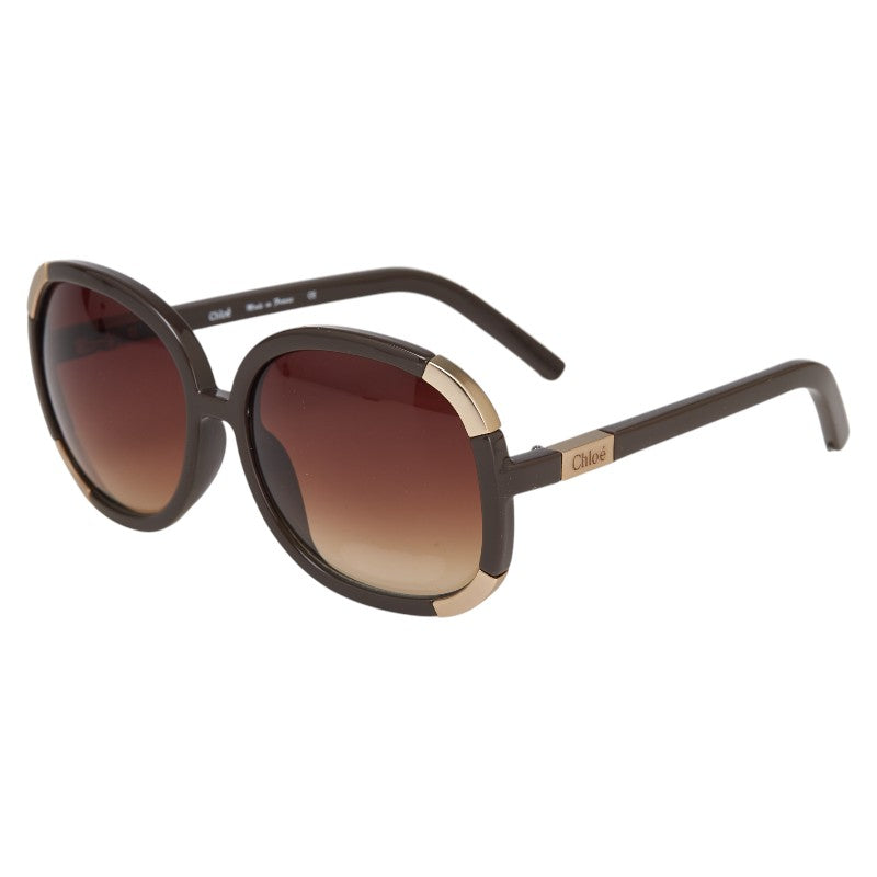 クロエ サングラス グラデーションレンズ CL2119 ブラウン プラスチック レディース Chloe 【中古】