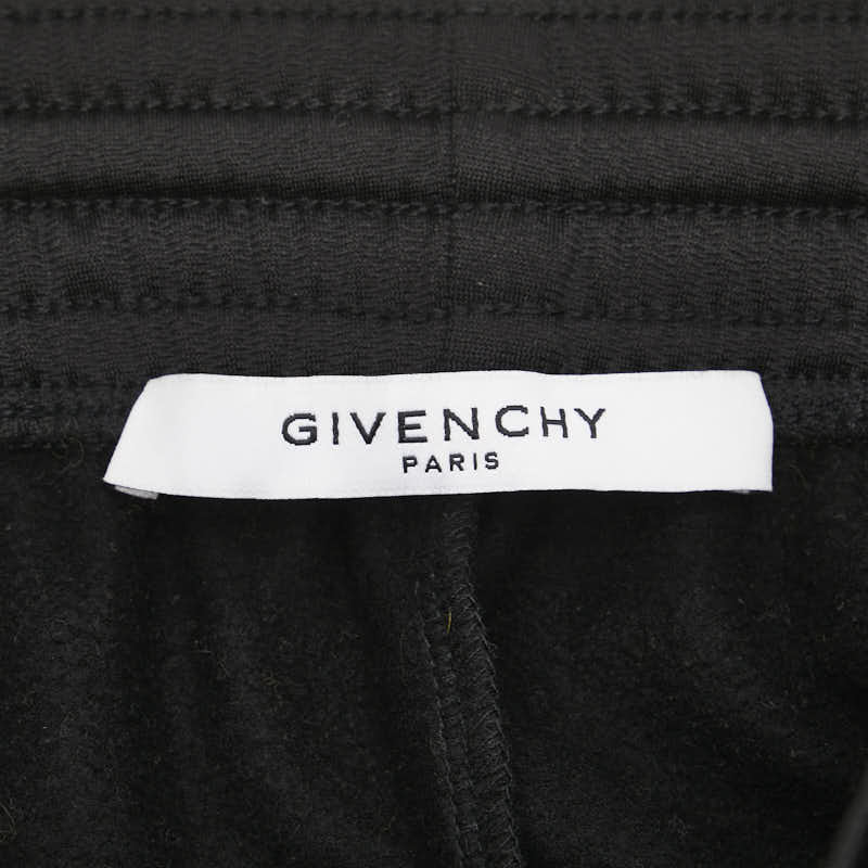 ジバンシー ロゴ ジャージ トラックパンツ サイズ:34 ブラック ポリエステル コットン メンズ Givenchy 【中古】