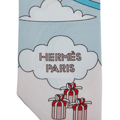 エルメス ツイリー CARRES VOLANTS 空飛ぶカレ スカーフ マルチカラー シルク レディース HERMES 【中古】