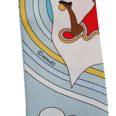 エルメス ツイリー CARRES VOLANTS 空飛ぶカレ スカーフ マルチカラー シルク レディース HERMES 【中古】