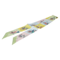 エルメス ツイリー Voitures Exquises 精巧な馬車 スカーフ マルチカラー シルク レディース HERMES 【中古】