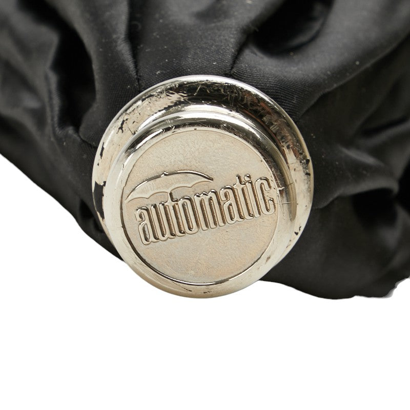 バーバリー ノバチェック シャドーホース 折りたたみ傘 雨傘 ブラック ナイロン レディース BURBERRY 【中古】
