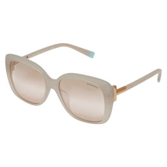 ティファニー ロゴ サングラス 4171F 8313 ベージュ系 プラスチック レディース TIFFANY&Co. 【中古】