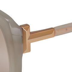 ティファニー ロゴ サングラス 4171F 8313 ベージュ系 プラスチック レディース TIFFANY&Co. 【中古】