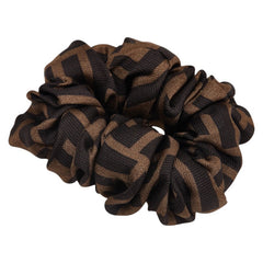 セット ズッカ ロゴ プリント シュシュ 2点 セット ブラウン オレンジ シルク レディース SETT 【中古】