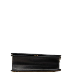 ディオール ディオラマ スタッズ チェーン ショルダーバッグ ブラック レザー レディース Dior 【中古】