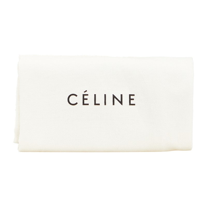 セリーヌ ラゲージ ミニショッパー ハンドバッグ ベージュ ブラウン レザー レディース CELINE 【中古】