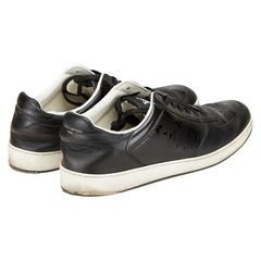 ルイ ヴィトン モノグラム リヴォリ ライン ローカットスニーカー サイズ:9 ブラック ホワイト レザー メンズ LOUIS VUITTON 【中古】