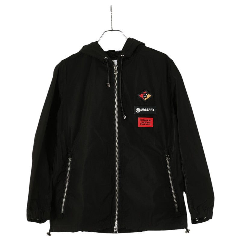 バーバリー ロゴ ナイロンジャケット サイズ:40 ブラック ナイロン メンズ BURBERRY 【中古】