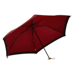 マリオ ヴァレンティノ 折りたたみ傘 雨傘 レッド ブラック ナイロン レディース MARIO VALENTINO 【中古】