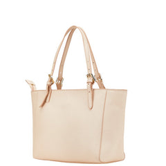 トリーバーチ トートバッグ ショルダーバッグ ピンク ベージュ PVC レザー レディース Tory Burch 【中古】