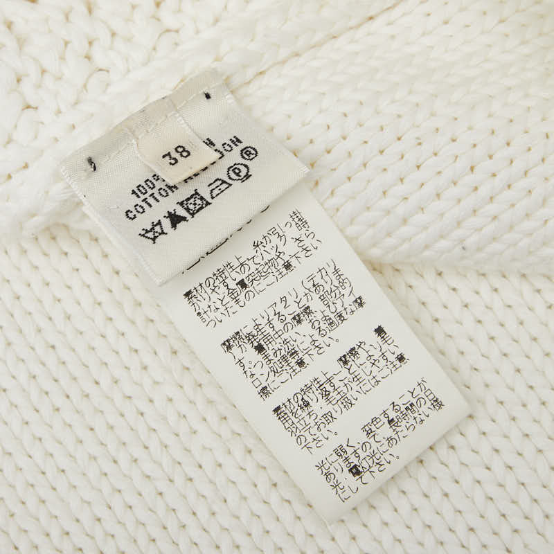 エルメス ニットキャミソール サイズ:38 ホワイト コットン レディース HERMES 【中古】