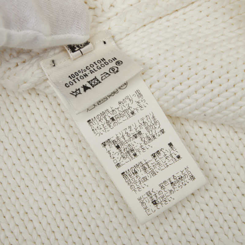 エルメス ニットキャミソール サイズ:38 ホワイト コットン レディース HERMES 【中古】