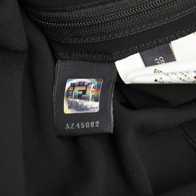 フェンディ 半袖ワンピース サイズ:38 ブラック ウール レディース FENDI 【中古】