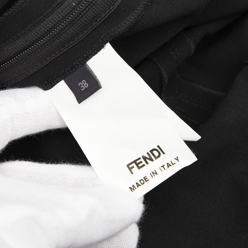 フェンディ 半袖ワンピース サイズ:38 ブラック ウール レディース FENDI 【中古】