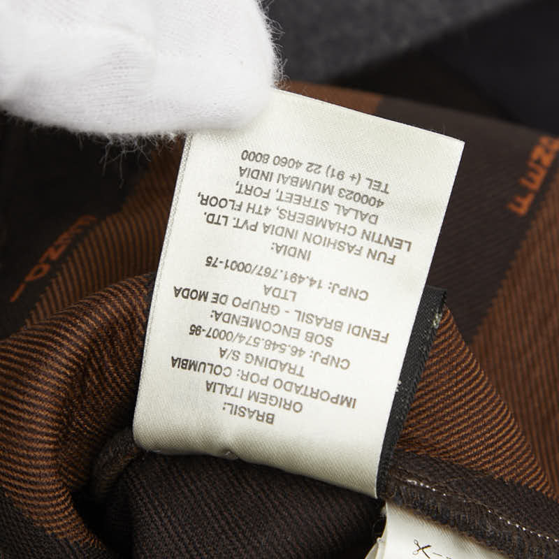 フェンディ ノースリーブ ワンピース サイズ:38 チャコールグレー ウール レディース FENDI 【中古】