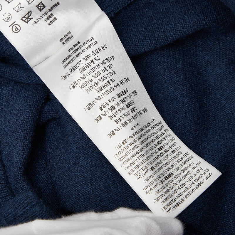 バーバリー ニットハーフパンツ 表記サイズ:S ブルー カシミヤ メンズ BURBERRY 【中古】
