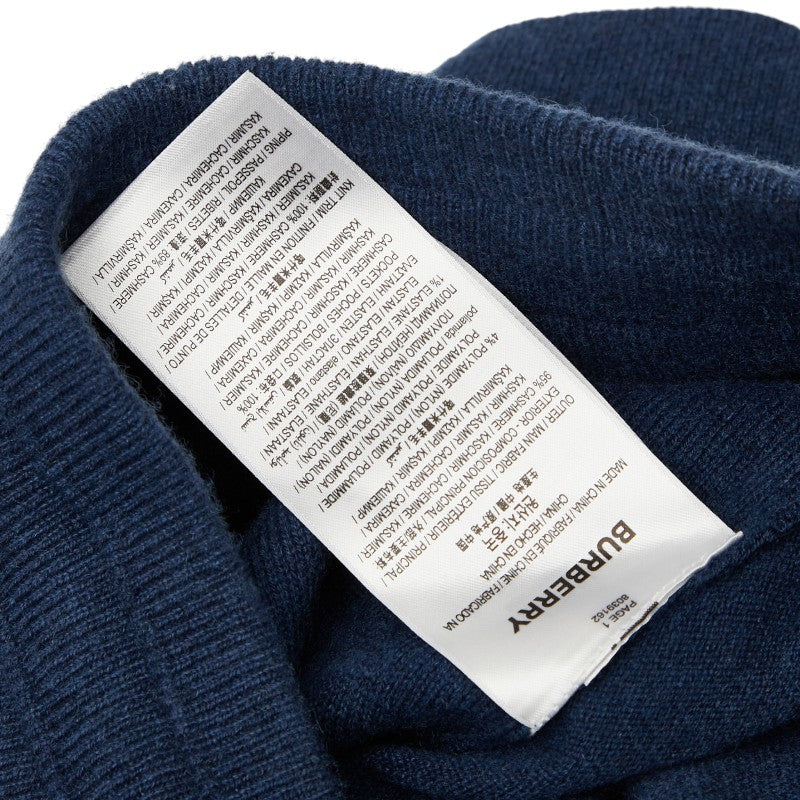 バーバリー ニットハーフパンツ 表記サイズ:S ブルー カシミヤ メンズ BURBERRY 【中古】