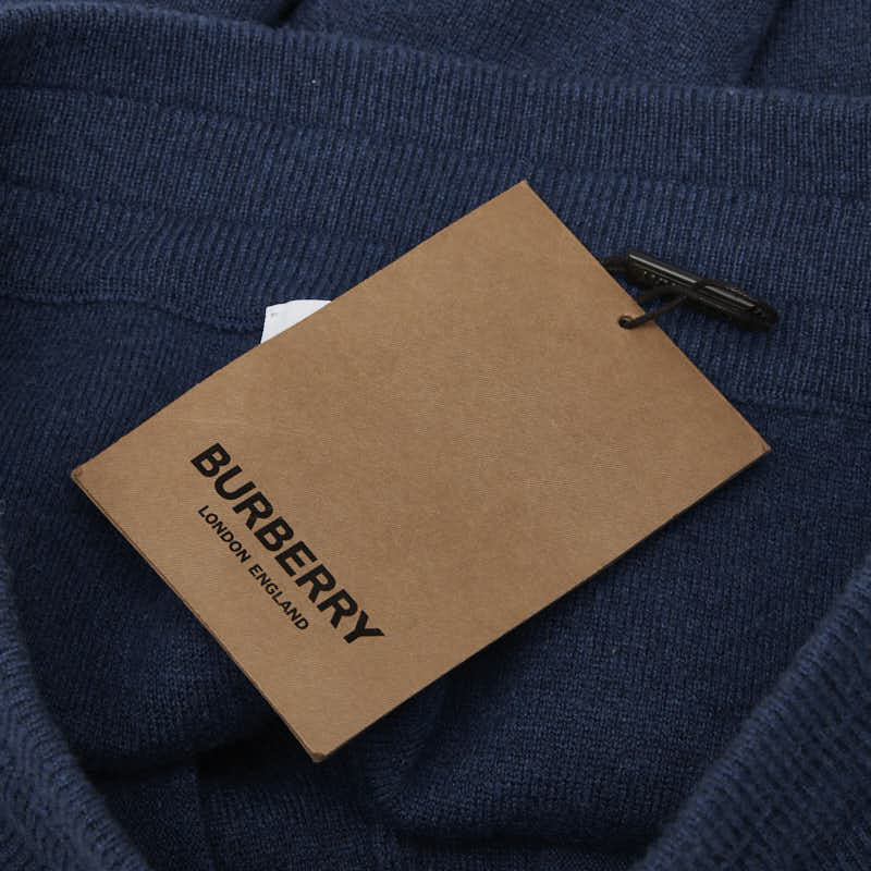 バーバリー ニットハーフパンツ 表記サイズ:S ブルー カシミヤ メンズ BURBERRY 【中古】