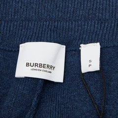 バーバリー ニットハーフパンツ 表記サイズ:S ブルー カシミヤ メンズ BURBERRY 【中古】