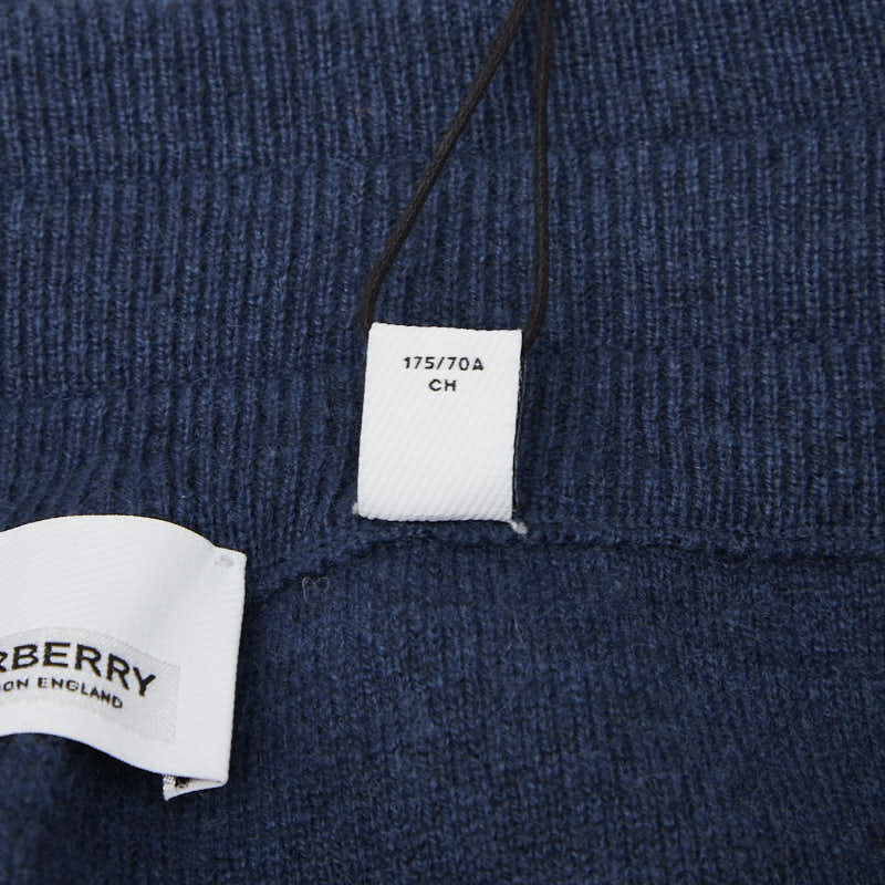 バーバリー ニットハーフパンツ 表記サイズ:S ブルー カシミヤ メンズ BURBERRY 【中古】