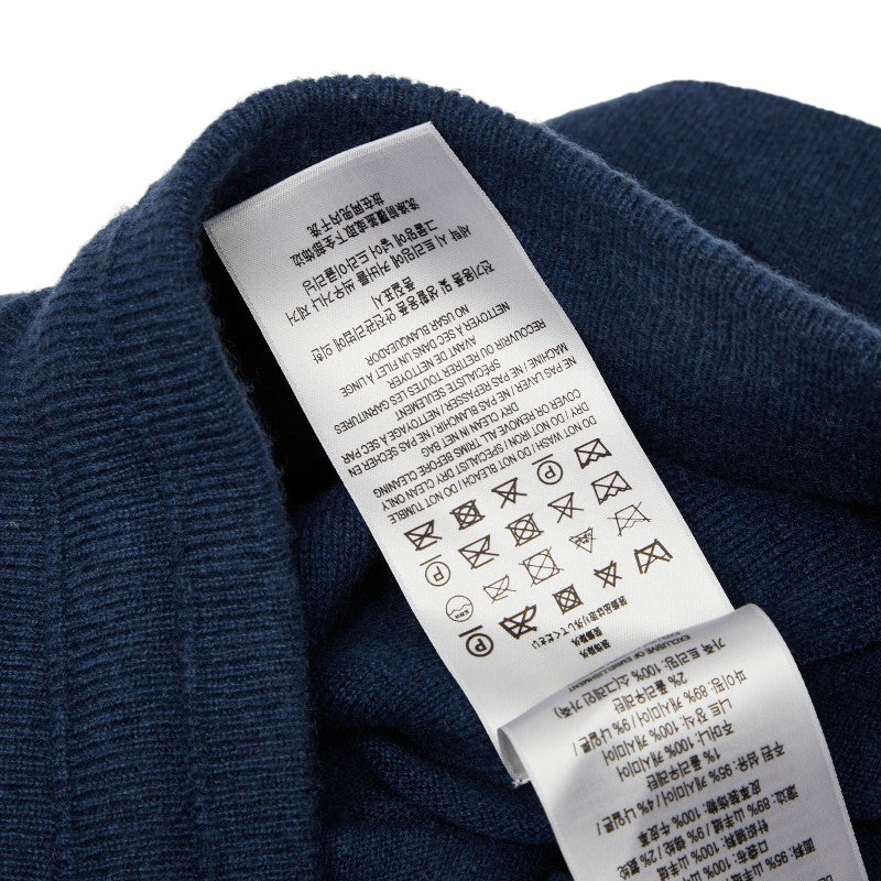 バーバリー ニットハーフパンツ 表記サイズ:S ブルー カシミヤ メンズ BURBERRY 【中古】