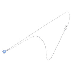 シルバー パープル K18WG ホワイトゴールド スターサファイア2.31ct ダイヤ0.06ct ネックレス レディース 【中古】