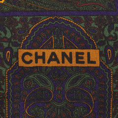 シャネル ジュエリー 宝石柄 スカーフ カーキ マルチカラー レディース CHANEL 【中古】