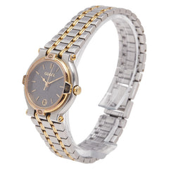 グッチ 腕時計 9000L クオーツ ブラック文字盤 ステンレススチール メッキ レディース GUCCI 【中古】