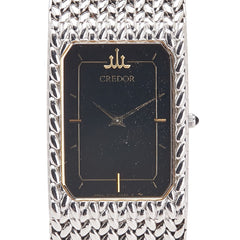 セイコー CREDOR 腕時計 2F70-5330 クオーツ ブラック文字盤 ステンレススチール レディース SEIKO 【中古】