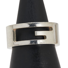 グッチ ブランデッドG リング 指輪 #10 SV925 シルバー レディース GUCCI 【中古】