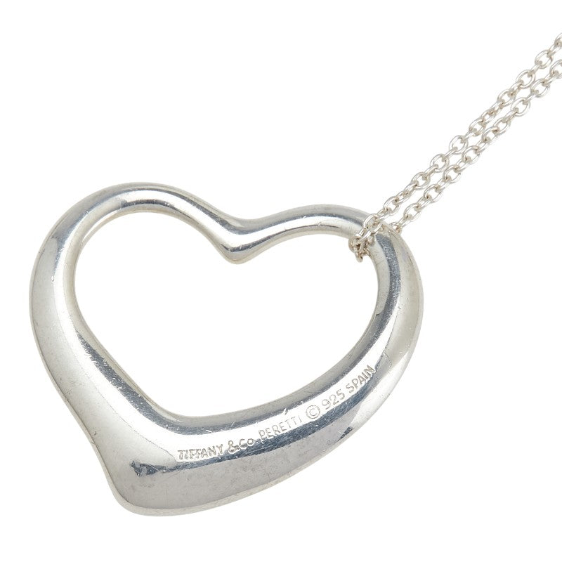 ティファニー エルサ ペレッティ オープンハート ネックレス SV925 シルバー レディース TIFFANY&Co. 【中古】