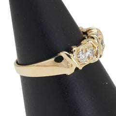 K18YG イエローゴールド ダイヤ0.30ct リング 指輪 レディース 13号 【中古】