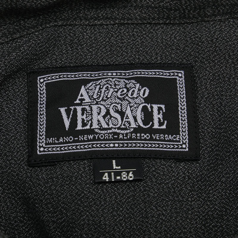 ヴェルサーチェ アルフレッド ヴェルサーチ 長袖シャツ サイズ:L チャコールグレー メンズ VERSACE 【中古】