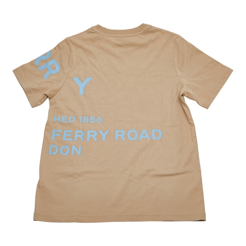 バーバリー ホースフェリー 半袖Ｔシャツ サイズ:14Y ベージュ ブルー コットン レディース BURBERRY 【中古】