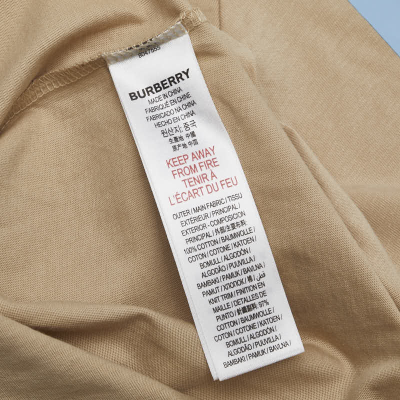 バーバリー ホースフェリー 半袖Ｔシャツ サイズ:14Y ベージュ ブルー コットン レディース BURBERRY 【中古】