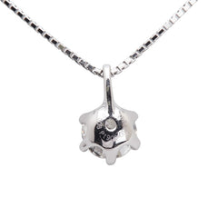 Pt900 プラチナ Pt850 プラチナ ダイヤ0.503ct ベネチアンチェーン ネックレス レディース 【中古】