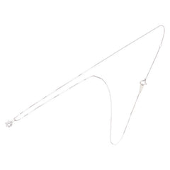 Pt900 プラチナ Pt850 プラチナ ダイヤ0.503ct ベネチアンチェーン ネックレス レディース 【中古】