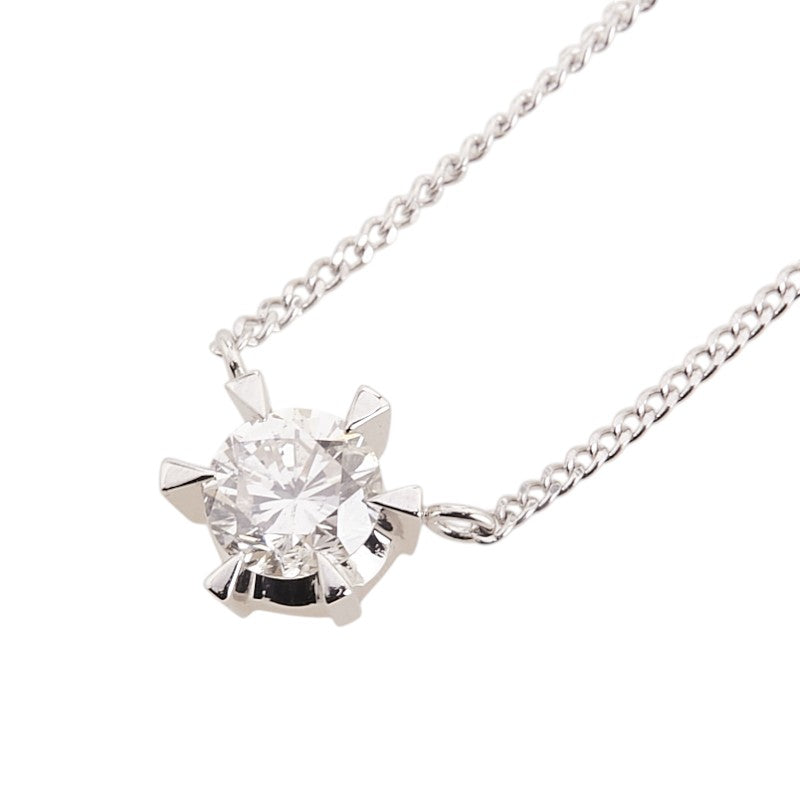 Pt900 プラチナ Pt850 プラチナ ダイヤ0.60ct ネックレス レディース 【中古】