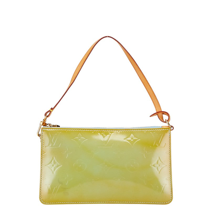 ルイ ヴィトン モノグラム モノグラム ヴェルニ レキシントン ポーチ ミニハンドバッグ M91011 ベビーブルー グリーン パテントレザー レディース LOUIS VUITTON 【中古】