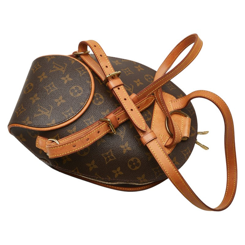 ルイ ヴィトン モノグラム エリプス サック アド リュック バックパック M51125 ブラウン PVC レザー レディース LOUIS VUITTON 【中古】