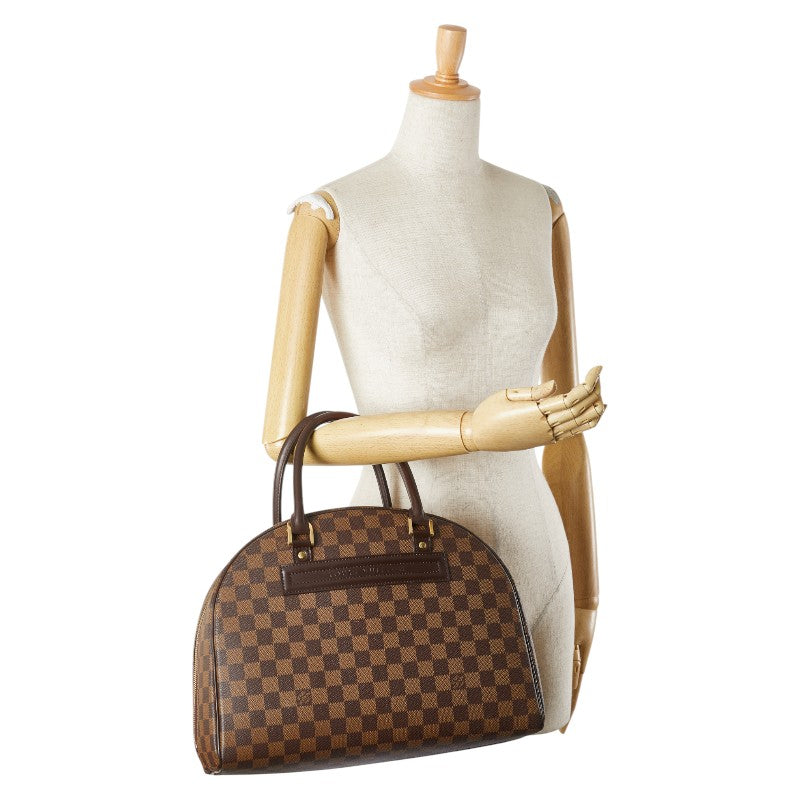 ルイ ヴィトン ダミエ ノリータ ハンドバッグ N41455 ブラウン PVC レザー レディース LOUIS VUITTON 【中古】