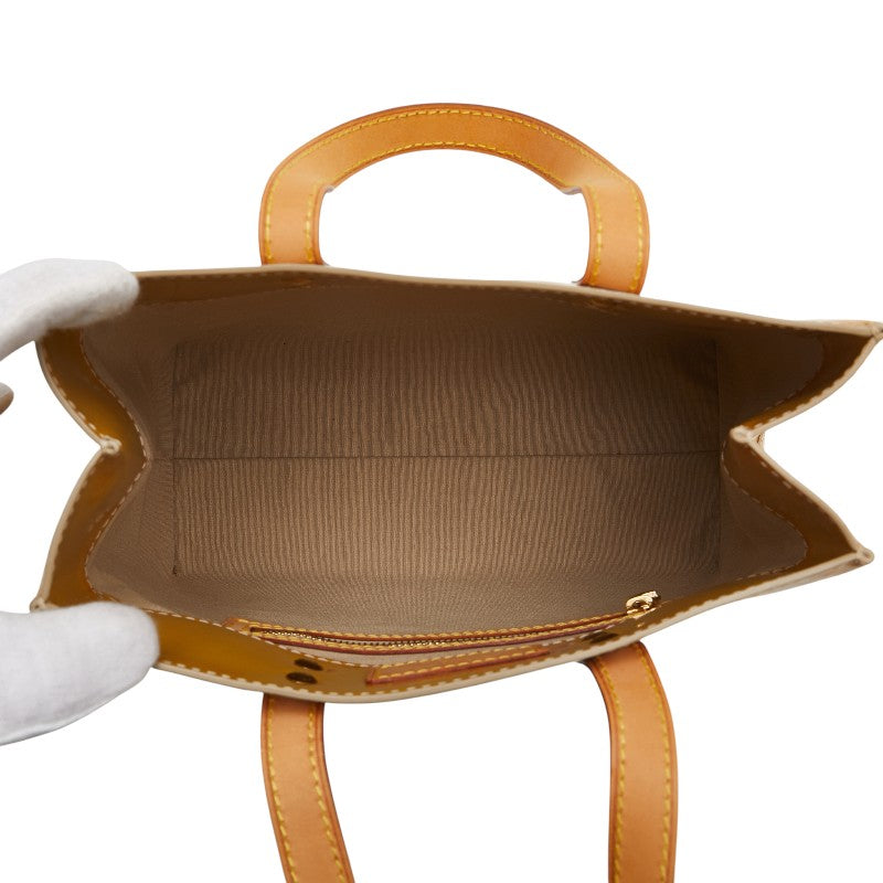 ルイ ヴィトン モノグラム ヴェルニ リードPM ハンドバッグ M91144 ベージュ パテントレザー レディース LOUIS VUITTON 【中古】