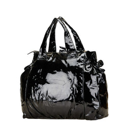 グッチ ヒステリア トートバッグ 197022 ブラック エナメル レディース GUCCI 【中古】