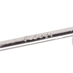 Pt900 プラチナ ダイヤ0.60ct フープ ピアス レディース 【中古】